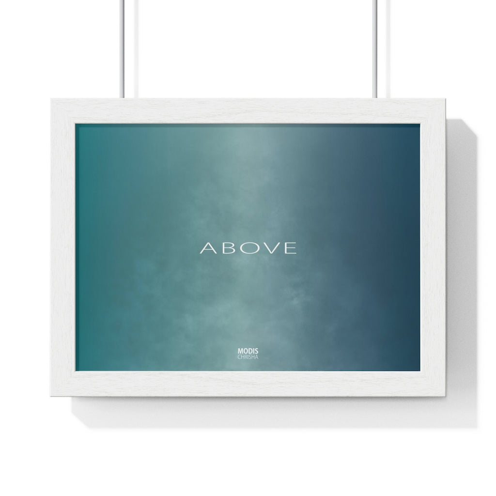 Poster Framed Horizontal Premium 11" x 8" -Design Above