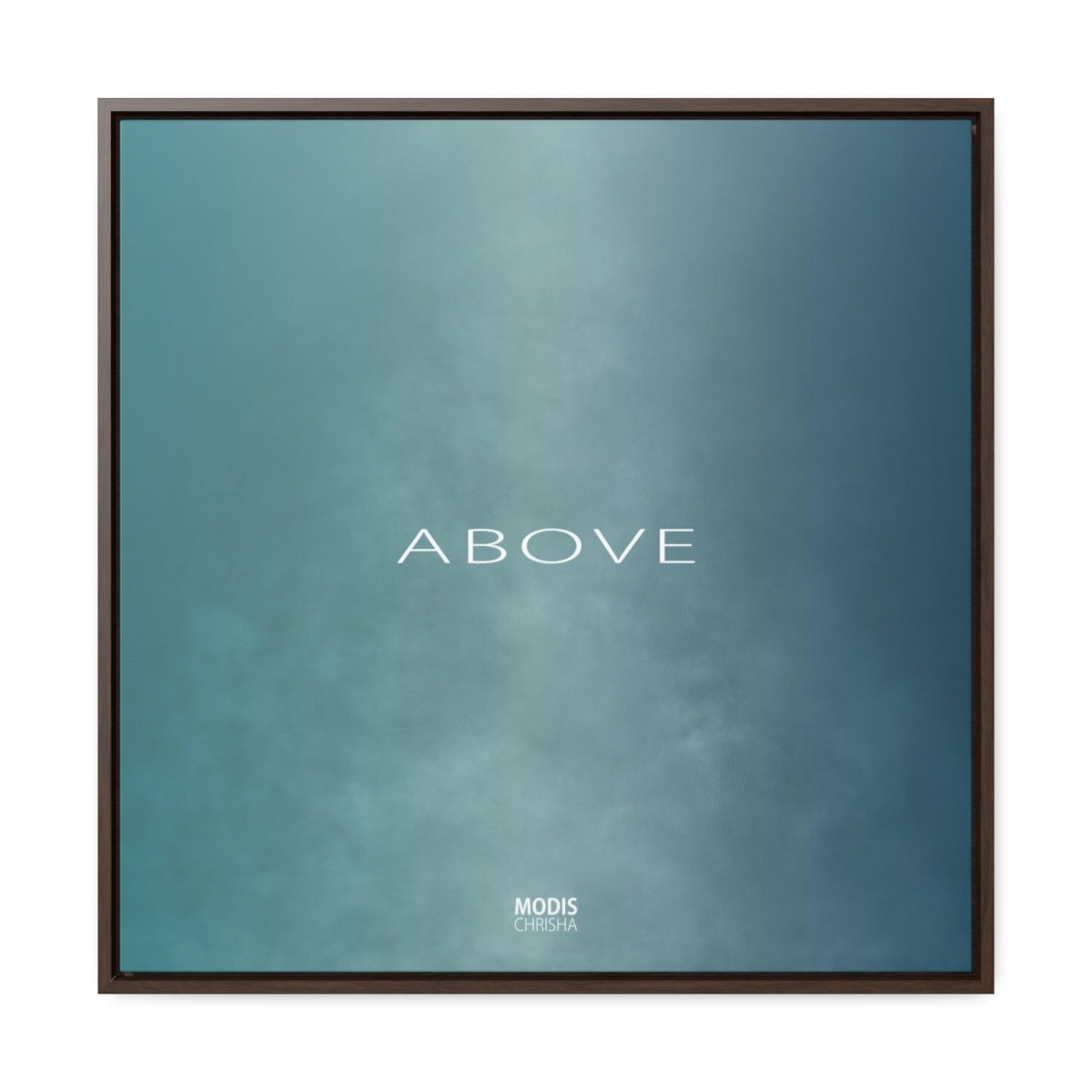 Canvas Gallery Wrap Square Framed 24“ x 24“ - Design Above