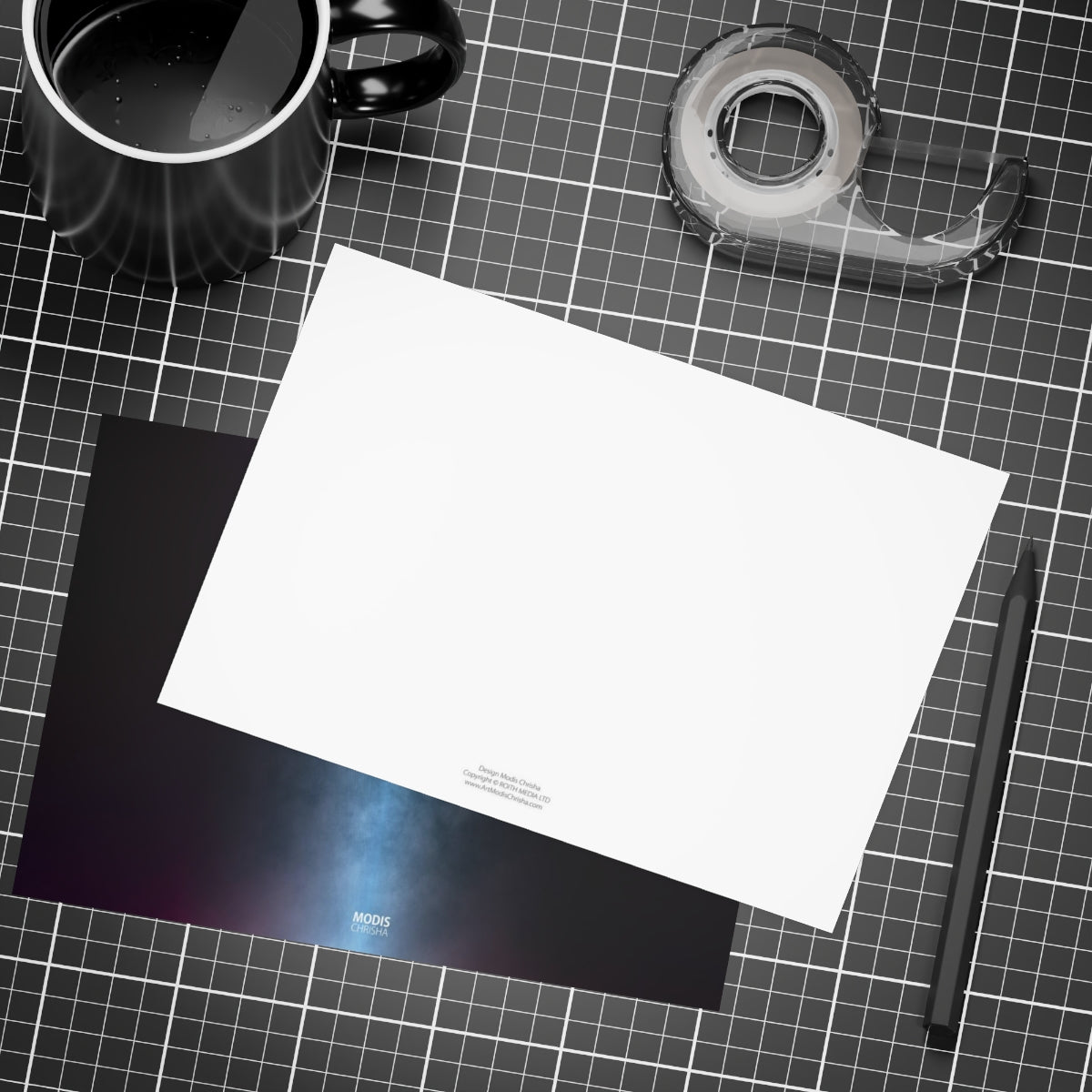 Art Postcards Horizontal (10, 30, and 50pcs) - Design 'Orbit'