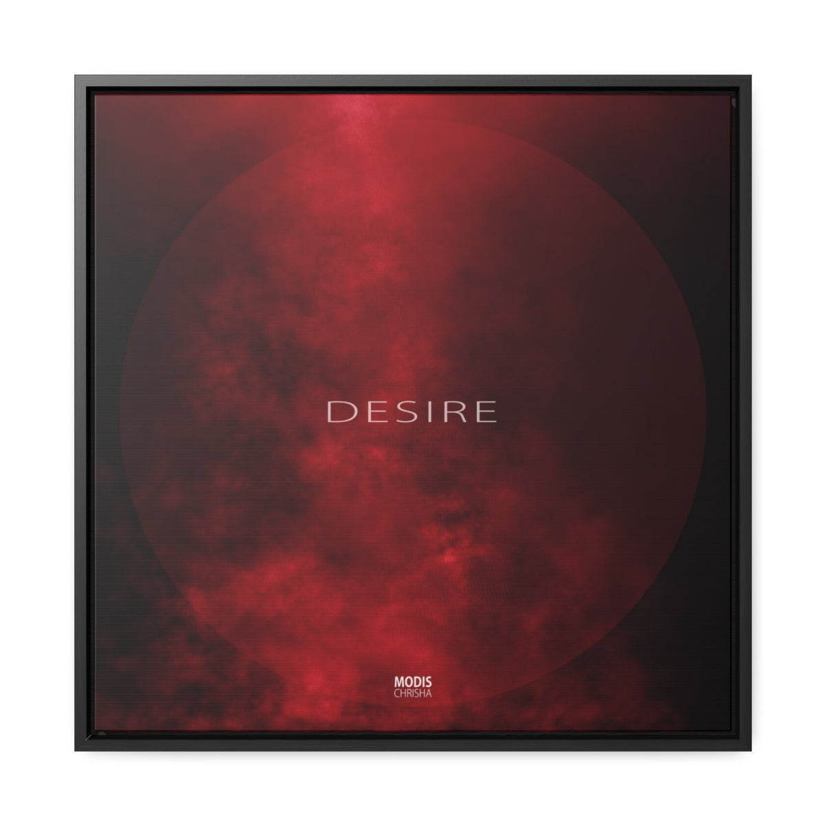 Desire - Square Framed Gallery Wrap Canvas, 20" x 20"