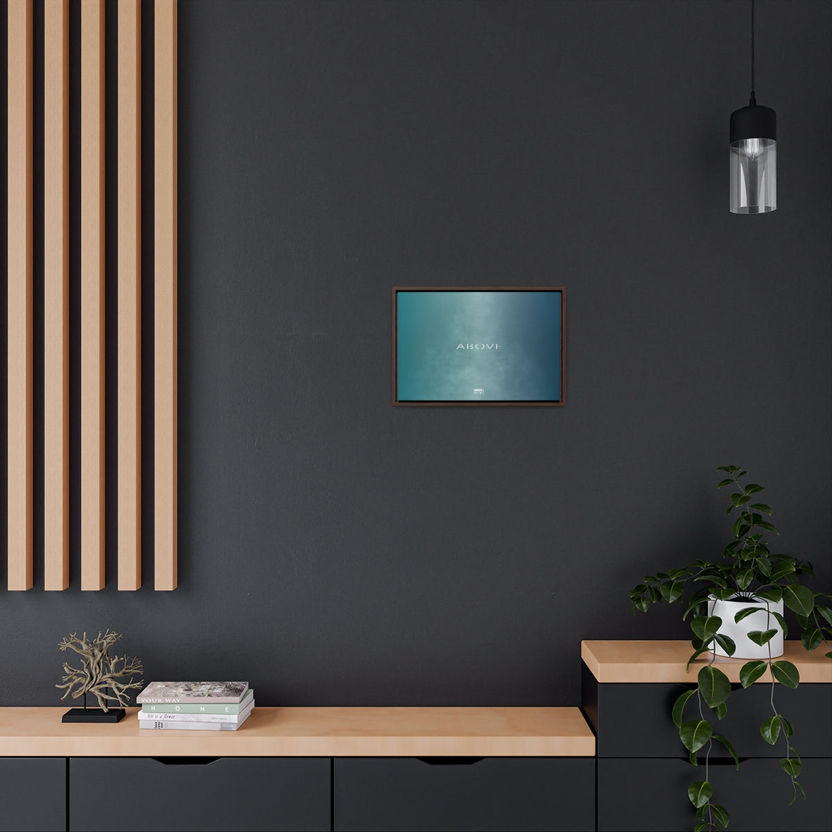 Canvas Gallery Wrap Framed Horizontal 18“ x 12“ - Design Above