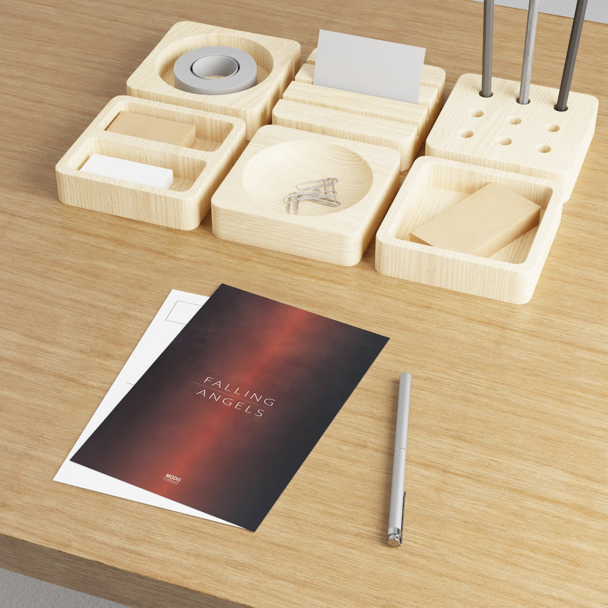 Fine Art Postcard (vertical) - Design 'Falling Angels'