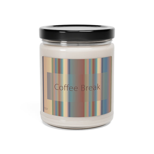 Scented Soy Candle, 9oz Coffee Break - Design No.800