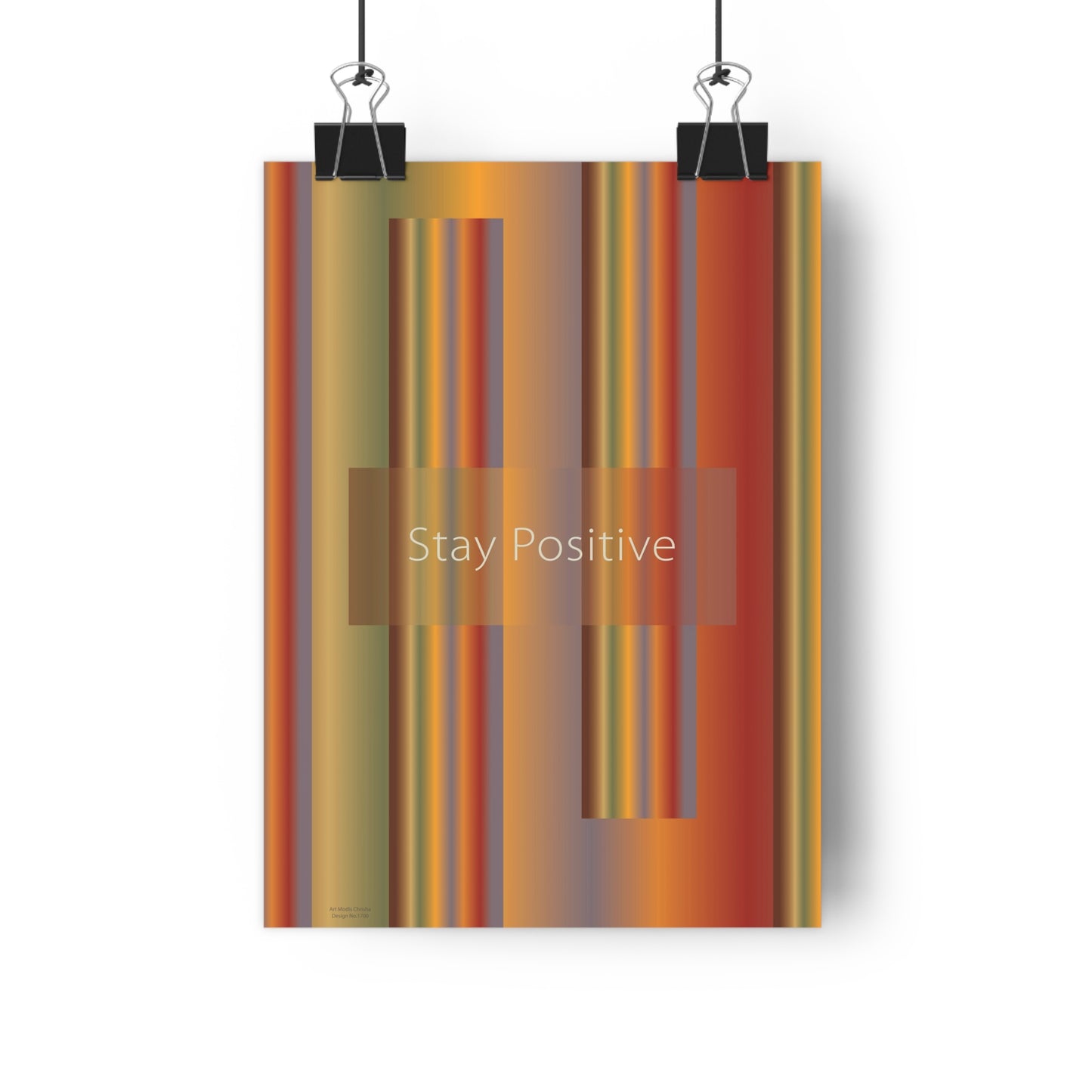 Giclée Art Print 8" x 11" Stay Positive - Design No.1700