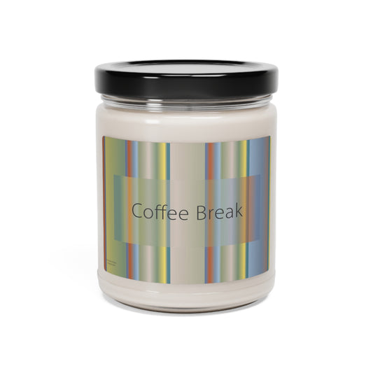 Scented Soy Candle, 9oz Coffee Break - Design No.200