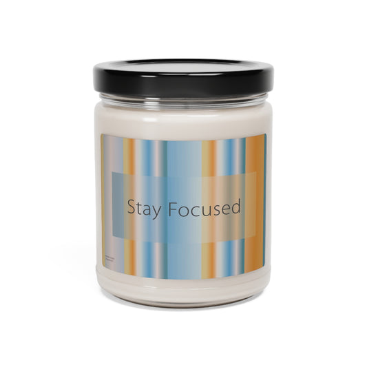 Scented Soy Candle, 9oz Stay Focused - Design No.201