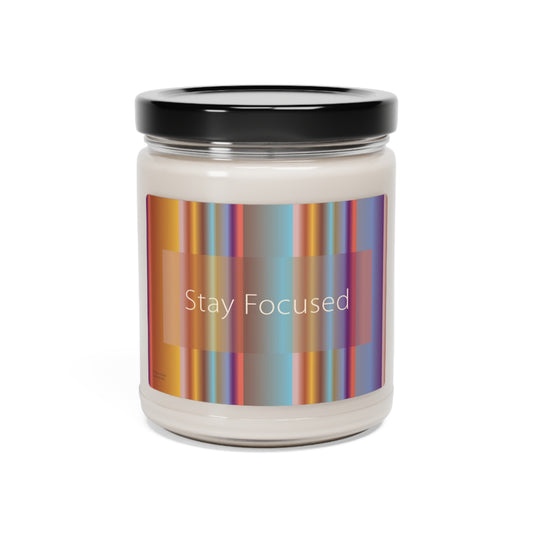 Scented Soy Candle, 9oz Stay Focused - Design No.1801
