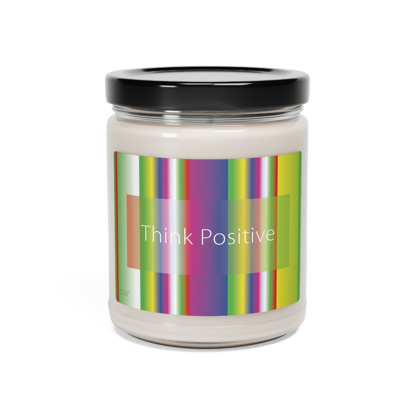 Scented Soy Candle, 9oz Think Positive - Design No.601
