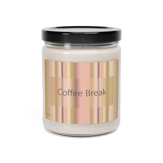 Scented Soy Candle, 9oz Coffee Break - Design No.100