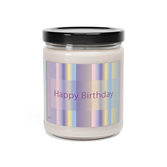 Scented Soy Candle, 9oz Happy Birthday - Design No.1600