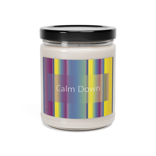 Scented Soy Candle, 9oz Calm Down - Design No.1300