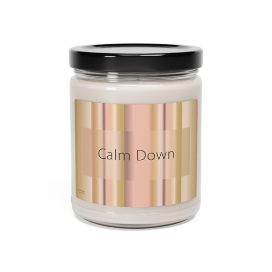 Scented Soy Candle, 9oz Calm Down - Design No.100