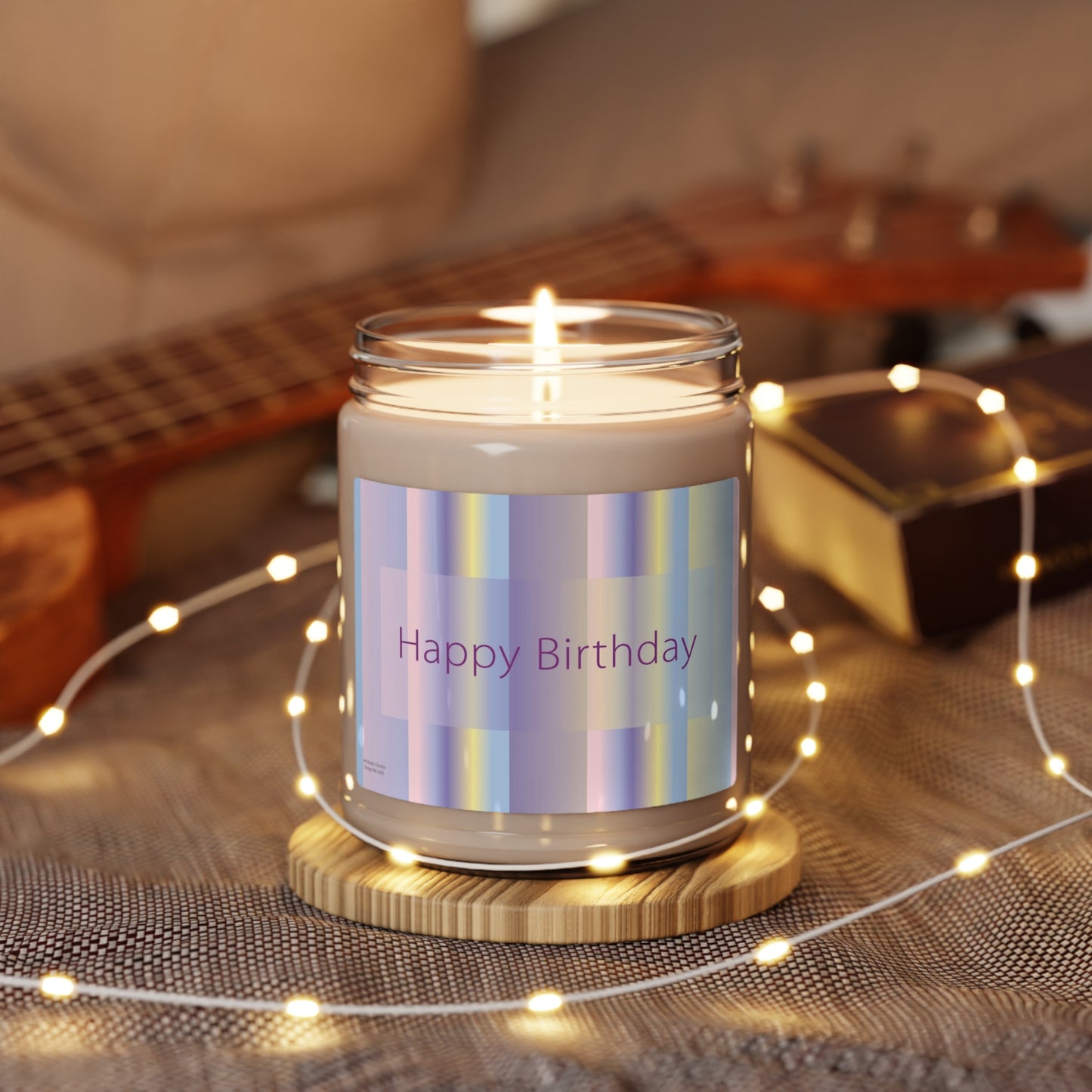 Scented Soy Candle, 9oz Happy Birthday - Design No.1600