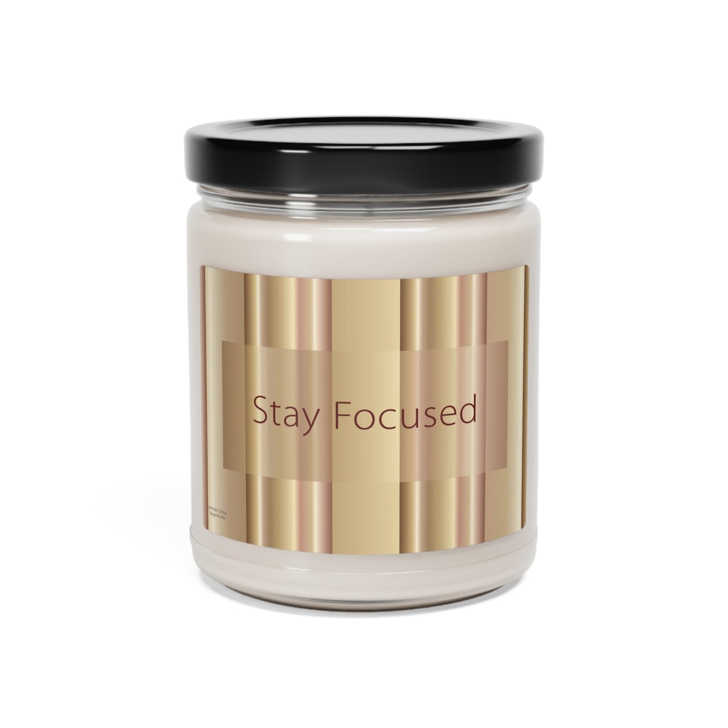Scented Soy Candle, 9oz Stay Focsued - Design No.2000