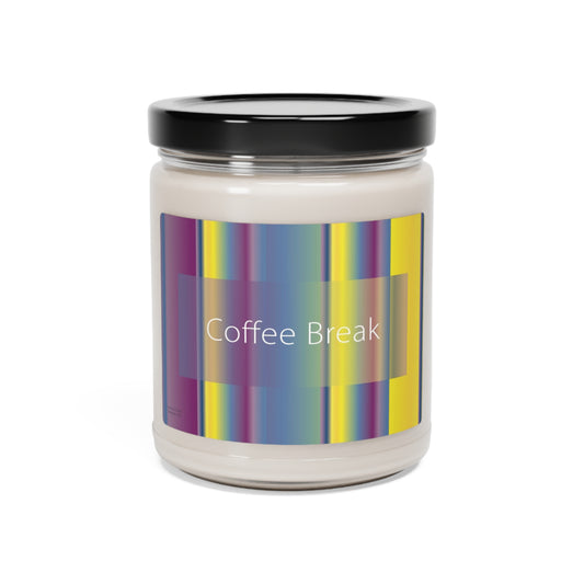 Scented Soy Candle, 9oz Coffee Break - Design No.1300