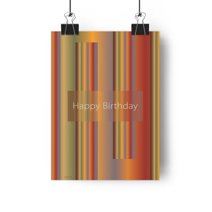 Giclée Art Print 8" x 11" Happy Birthday - Design No.1700