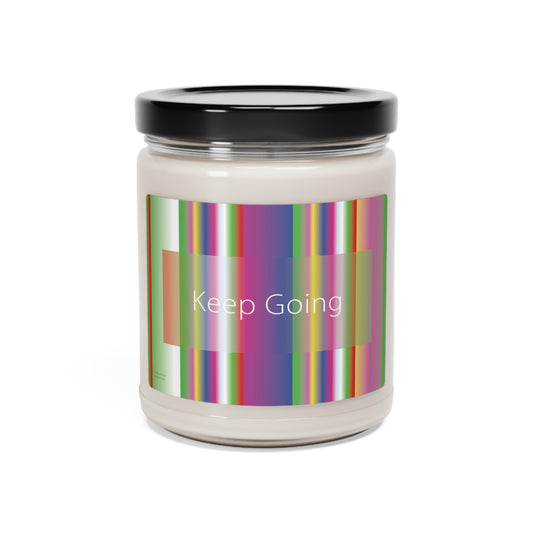 Scented Soy Candle, 9oz Keep Going - Design No.600