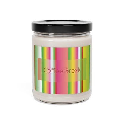 Scented Soy Candle, 9oz Coffee Break - Design No.602