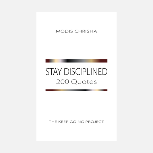 Stay Disciplined - 200 Quotes - Hardcover Book