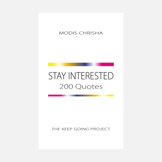 Stay Interested - 200 Quotes - Hardcover Book
