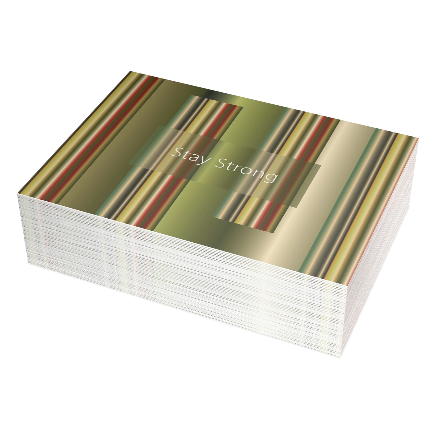 Art Greeting Postcard  Horizontal (10, 30, and 50pcs) Stay Strong - Design No.300