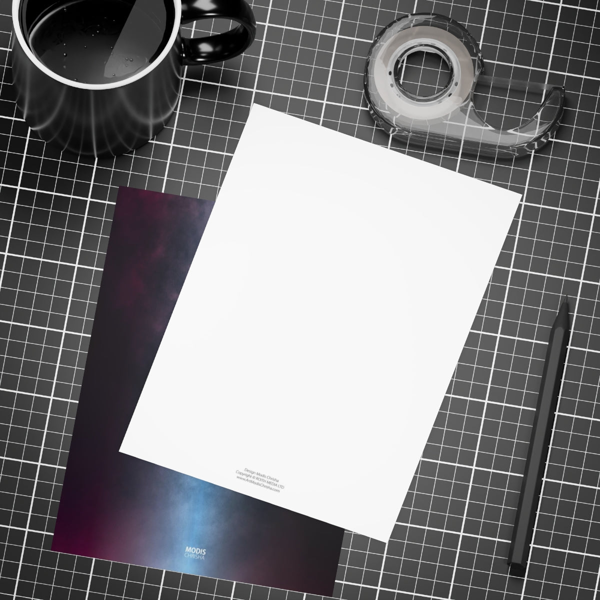 Art Postcards Vertical (10, 30, and 50pcs) - Design 'Orbit'