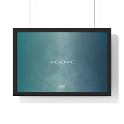 Poster Framed Horizontal Premium 18“ x 12“ - Design Above