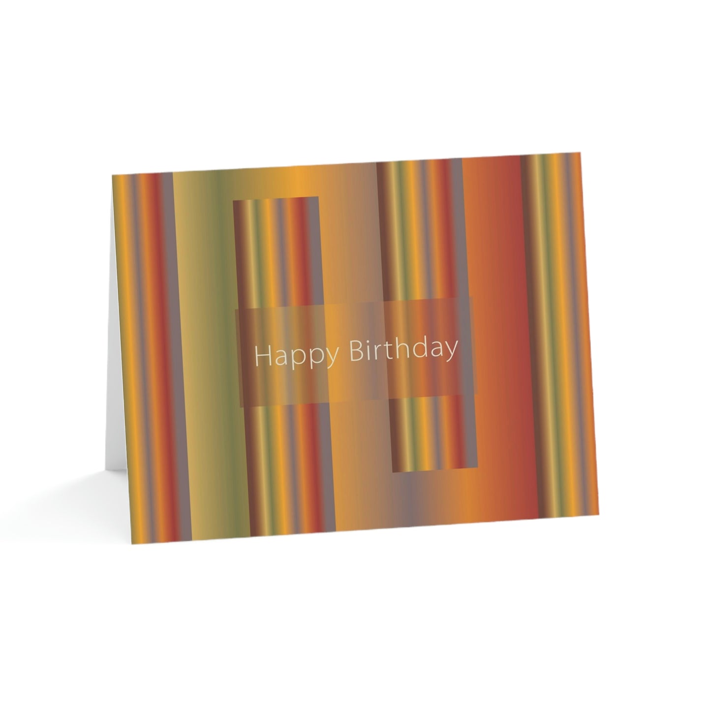 Folded Greeting Cards Horizontal (1, 10, 30, and 50pcs) Happy Birthday - Design No.1700