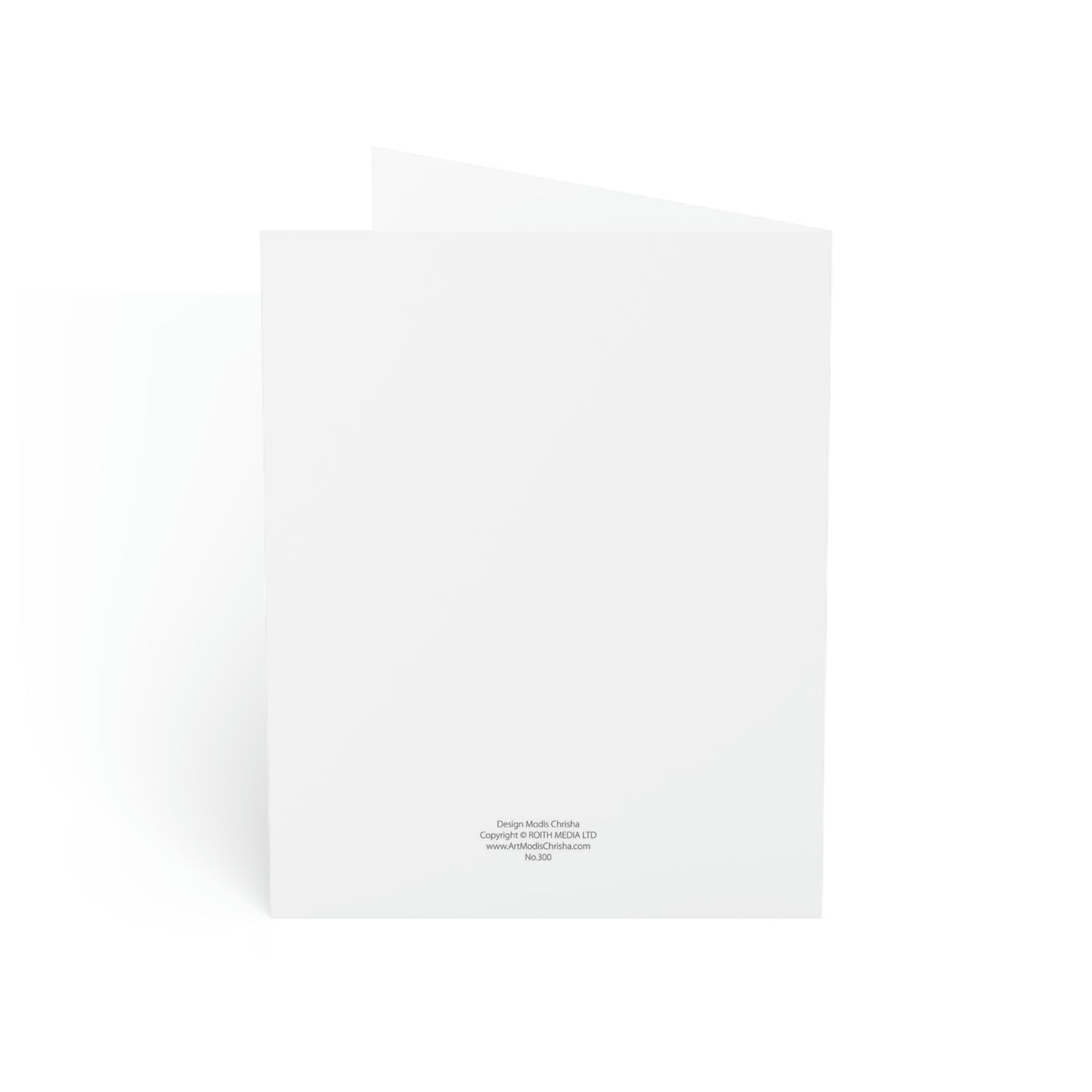 Folded Greeting Cards Vertical (1, 10, 30, and 50pcs) Stay Focused  - Design No.300