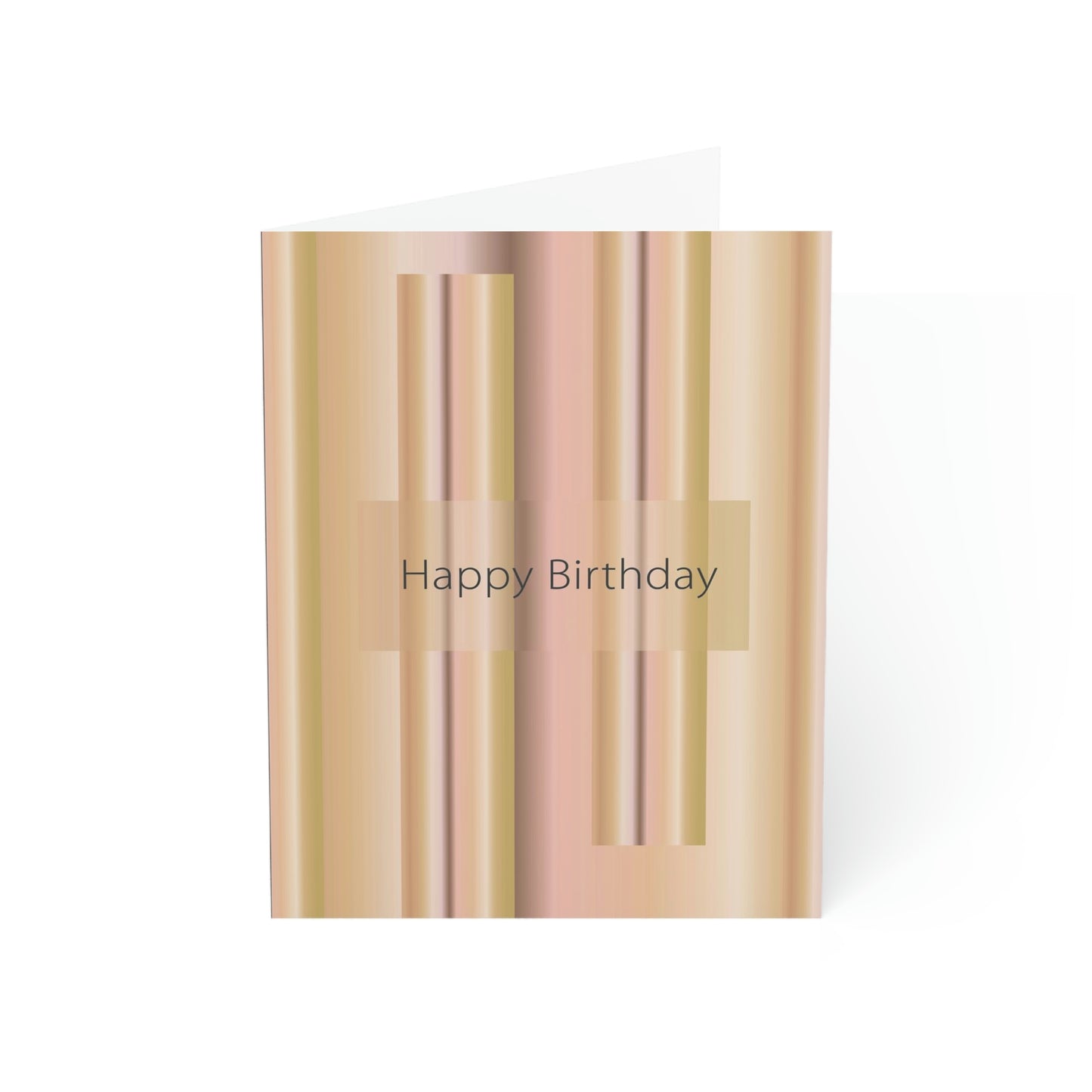 Folded Greeting Cards Vertical (1, 10, 30, and 50pcs) Happy Birthday  - Design No.100