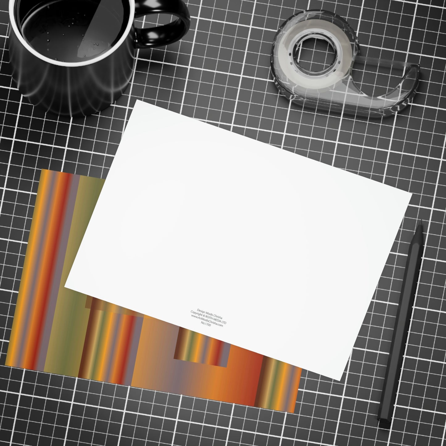 Art Greeting Postcard  Horizontal (10, 30, and 50pcs) Keep Going - Design No.1700