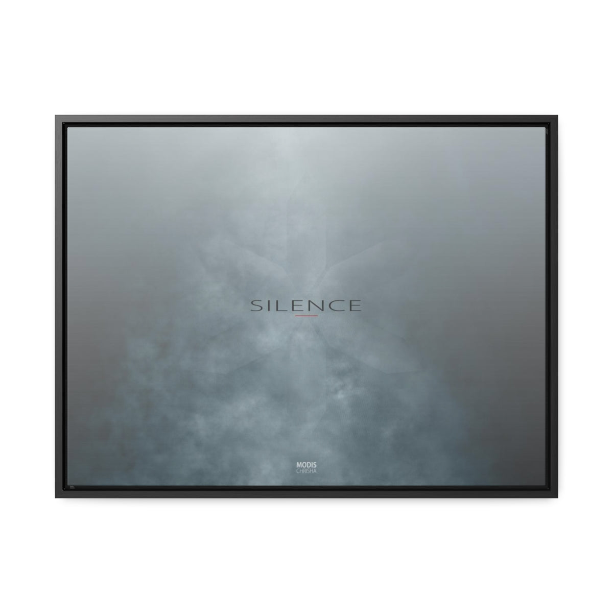 Canvas Gallery Wrap, Horizontal Frame 24″ × 18″ Design 'Silence'
