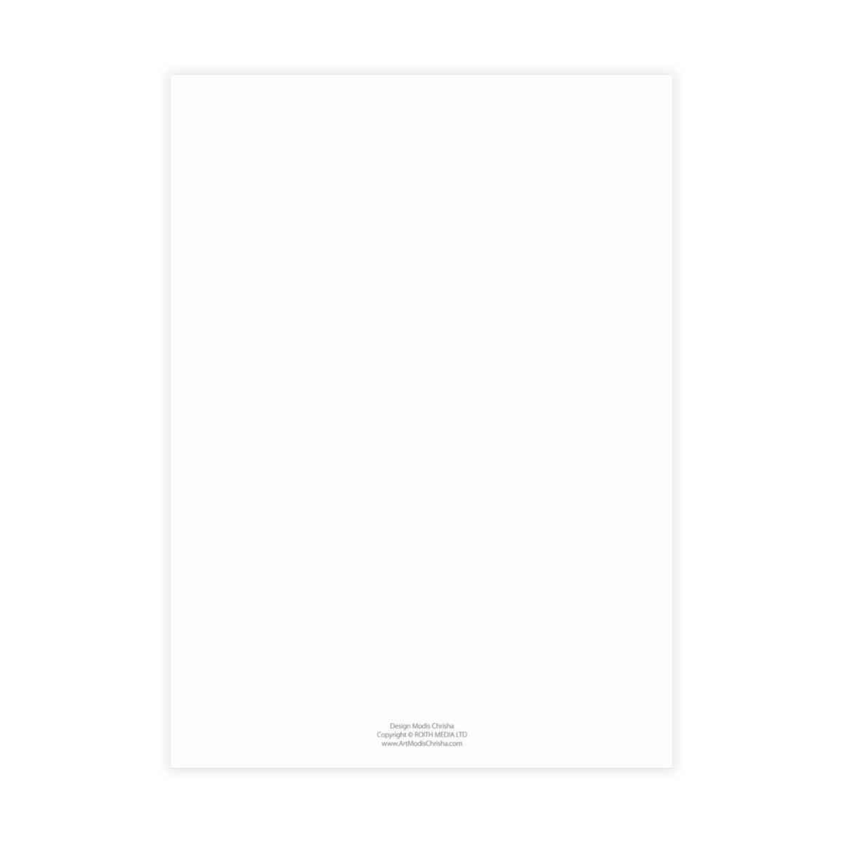 Art Postcards Vertical (10, 30, and 50pcs) Design 'Silence'