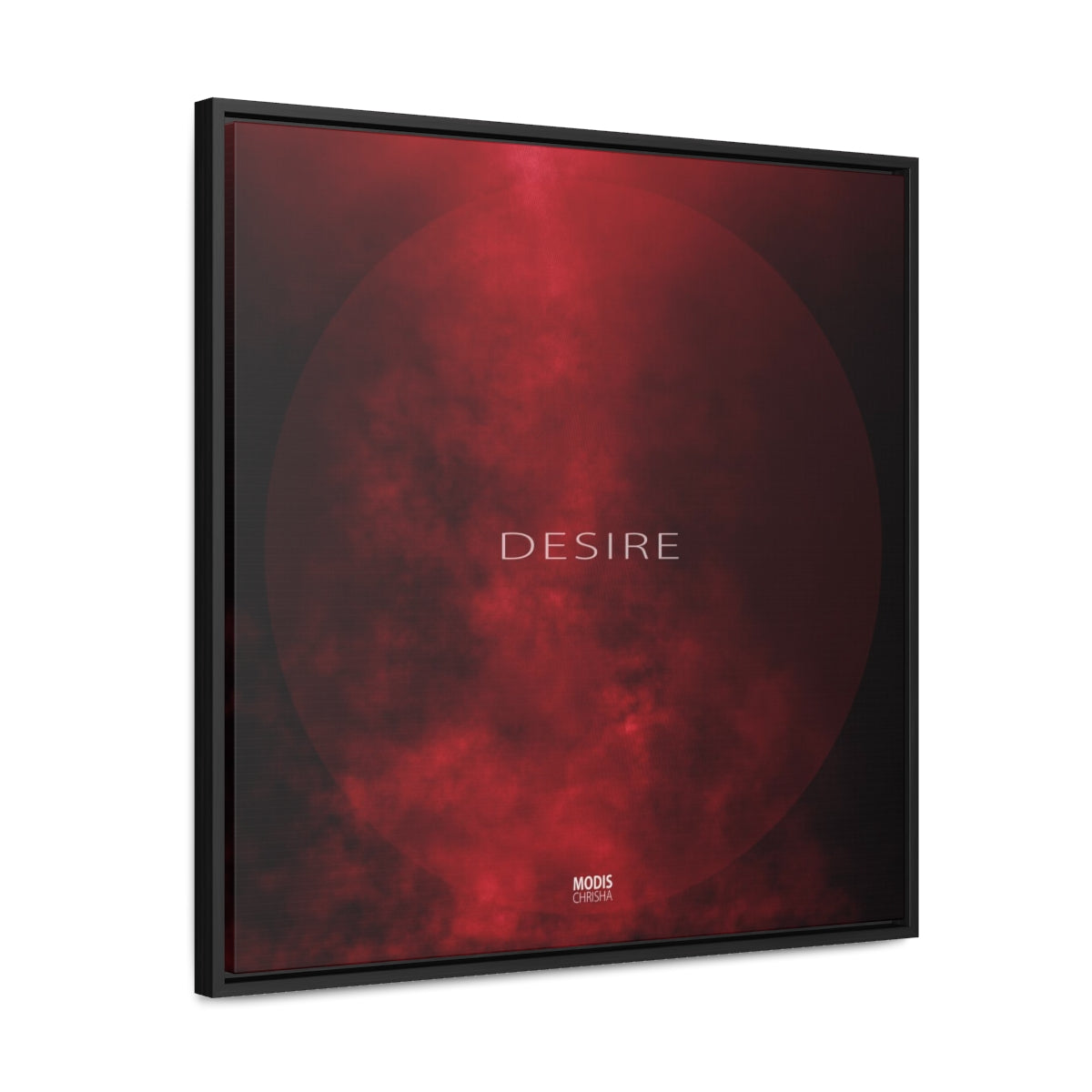 Desire - Square Framed Gallery Wrap Canvas, 24" x 24"