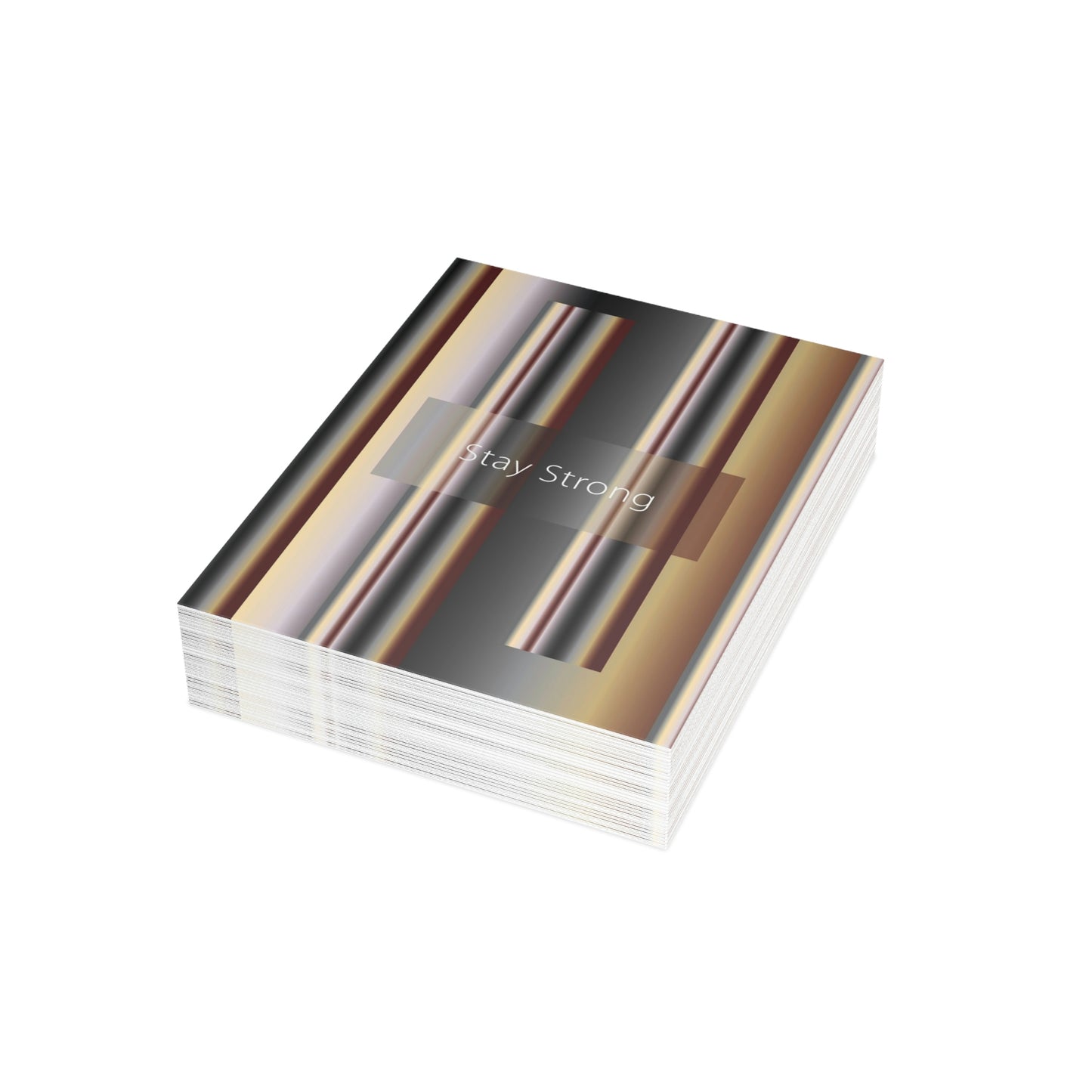 Folded Greeting Cards Vertical (1, 10, 30, and 50pcs) Stay Strong - Design No.700