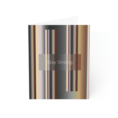 Folded Greeting Cards Vertical (1, 10, 30, and 50pcs) Stay Strong - Design No.700