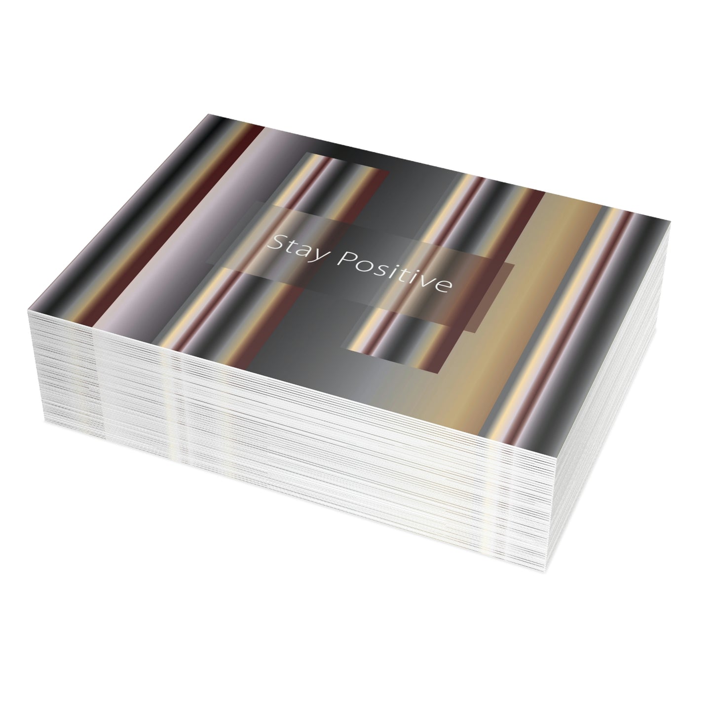 Art Greeting Postcard  Horizontal (10, 30, and 50pcs) Stay Positive - Design No.700