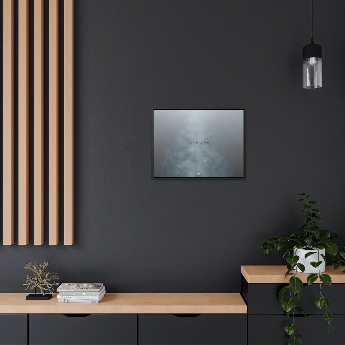 Canvas Gallery Wrap, Horizontal Frame 24″ × 18″ Design 'Silence'