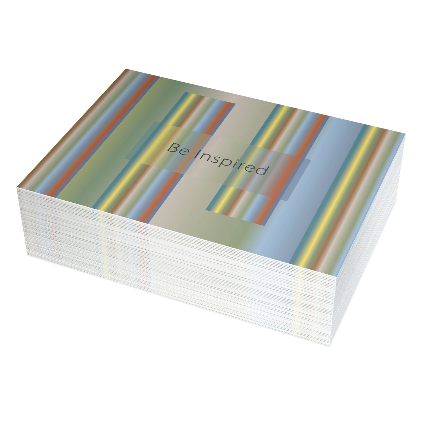 Art Greeting Postcard  Horizontal (10, 30, and 50pcs) Be Inspired - Design No.200