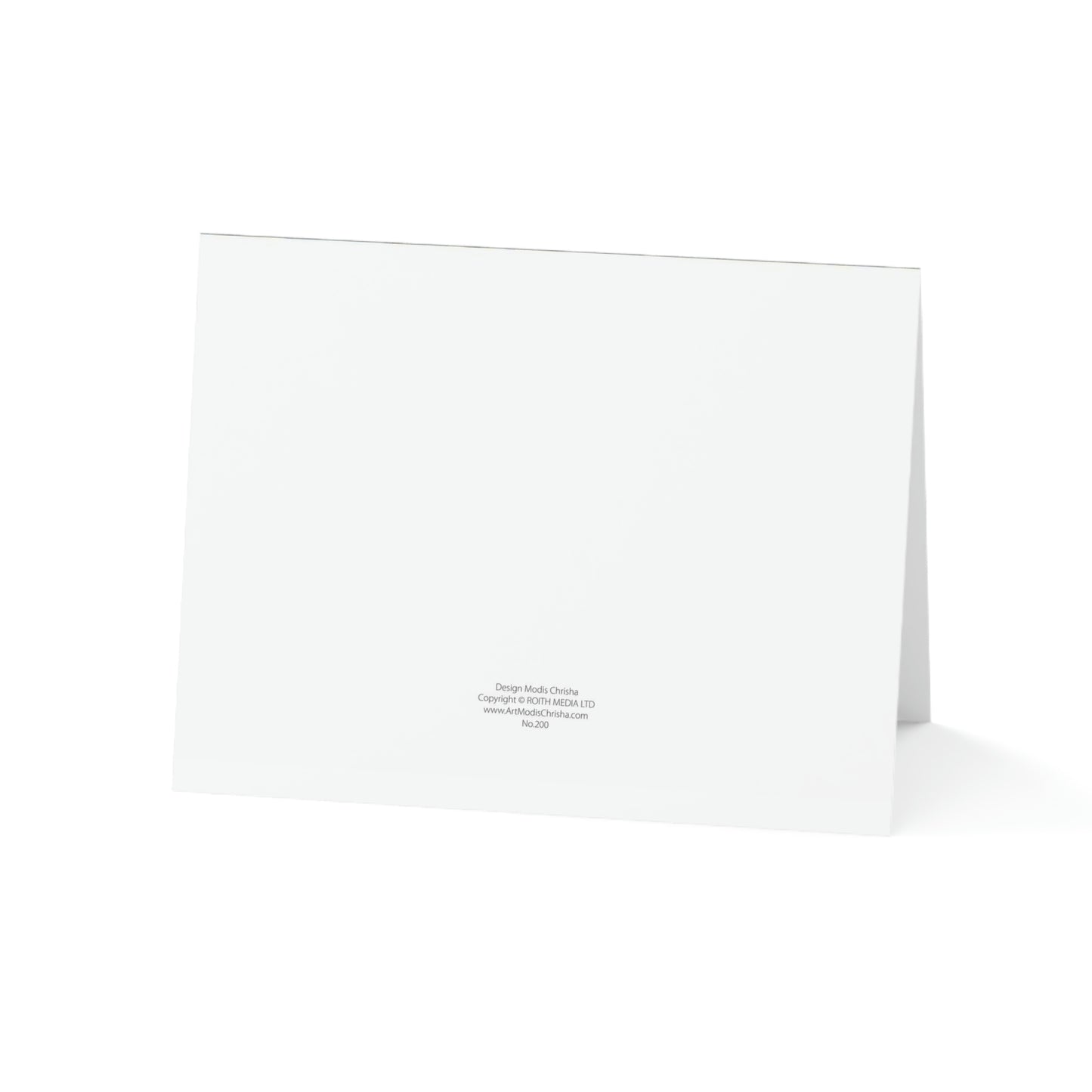 Folded Greeting Cards Horizontal (1, 10, 30, and 50pcs) Think Positive - Design No.200