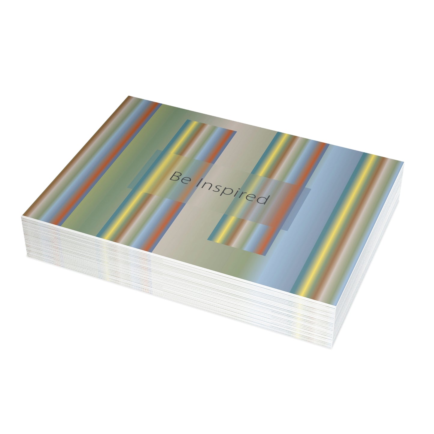 Art Greeting Postcard  Horizontal (10, 30, and 50pcs) Be Inspired - Design No.200