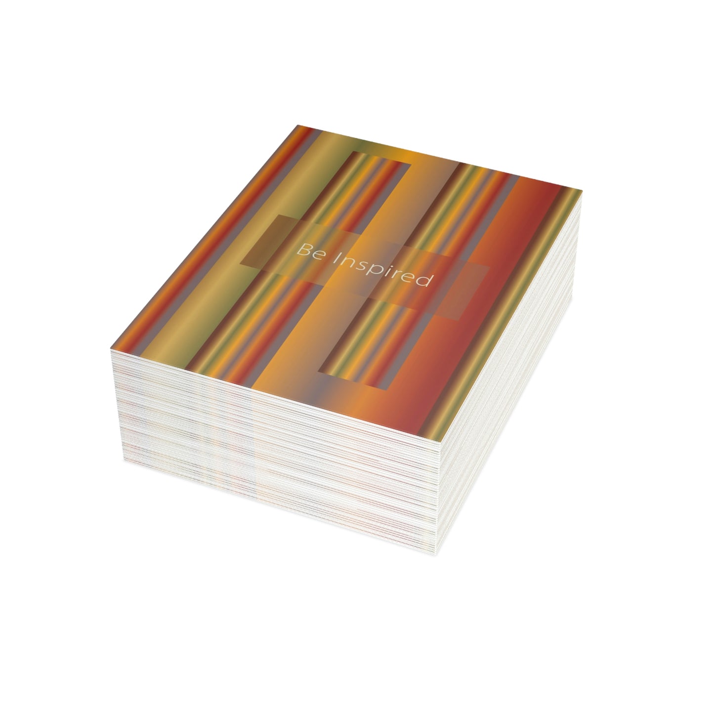 Folded Greeting Cards Vertical (1, 10, 30, and 50pcs) Be Inspired - Design No.1700