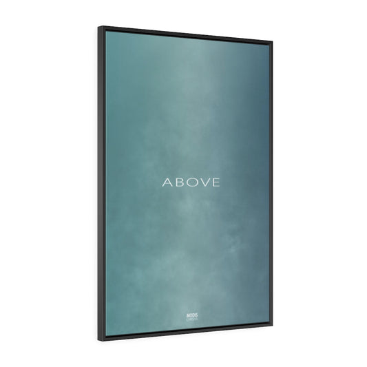 Canvas Gallery Wrap Framed Vertical 32“ x 48“ - Design Above