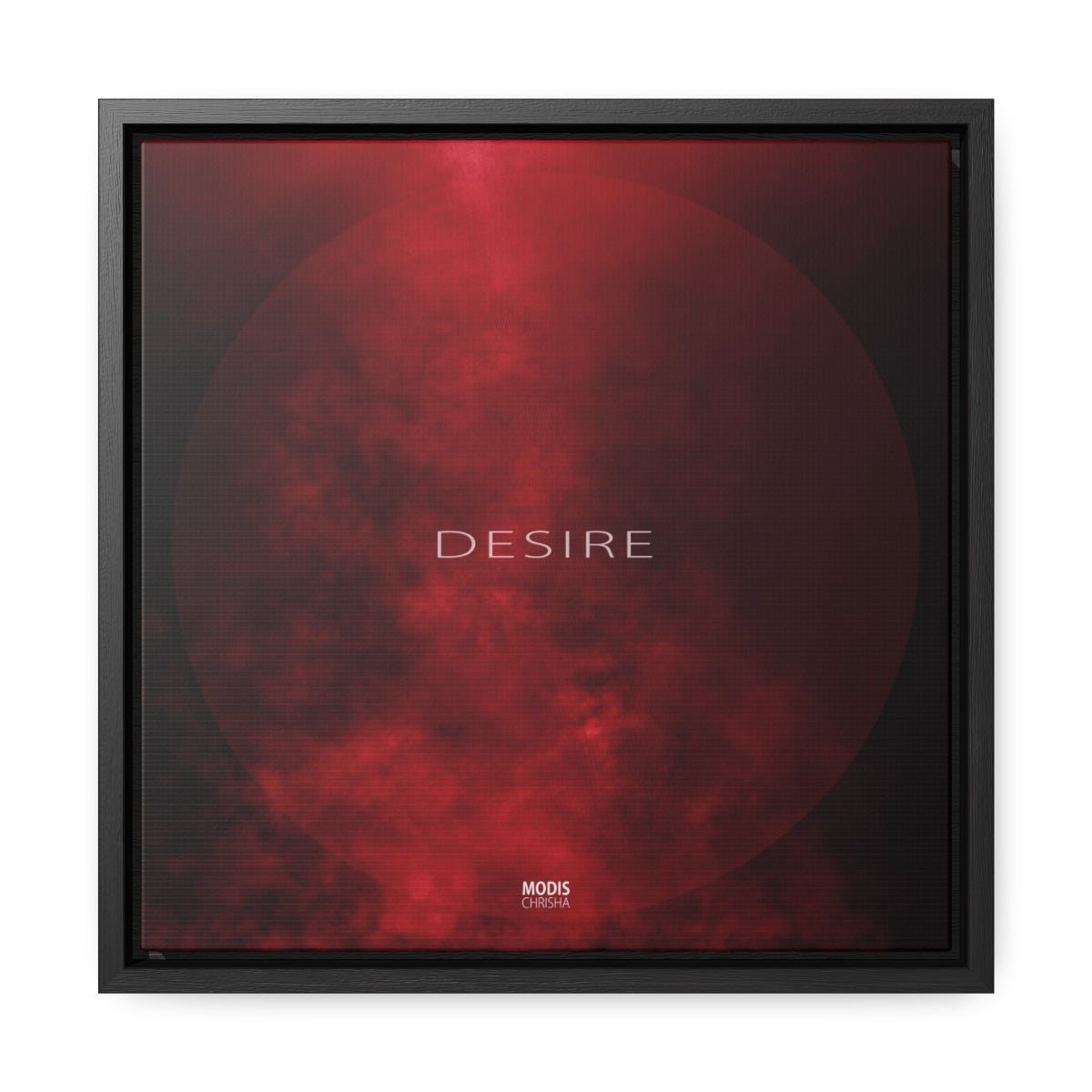 Desire - Square Framed Gallery Wrap Canvas, 12" x 12"