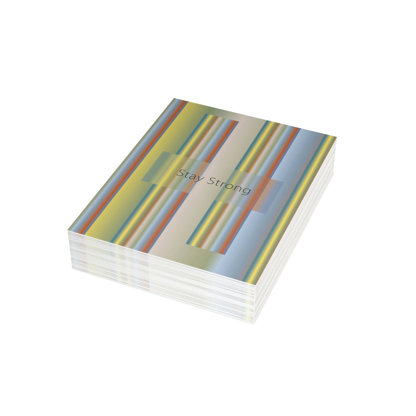 Folded Greeting Cards Vertical (1, 10, 30, and 50pcs) Stay Strong - Design No.200