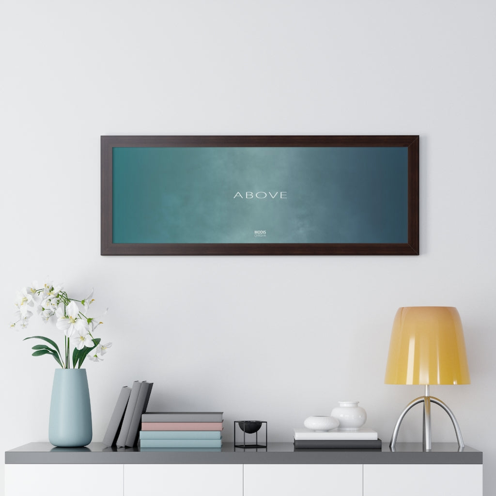 Poster Framed Horizontal 16“ x 16“ - Design Above