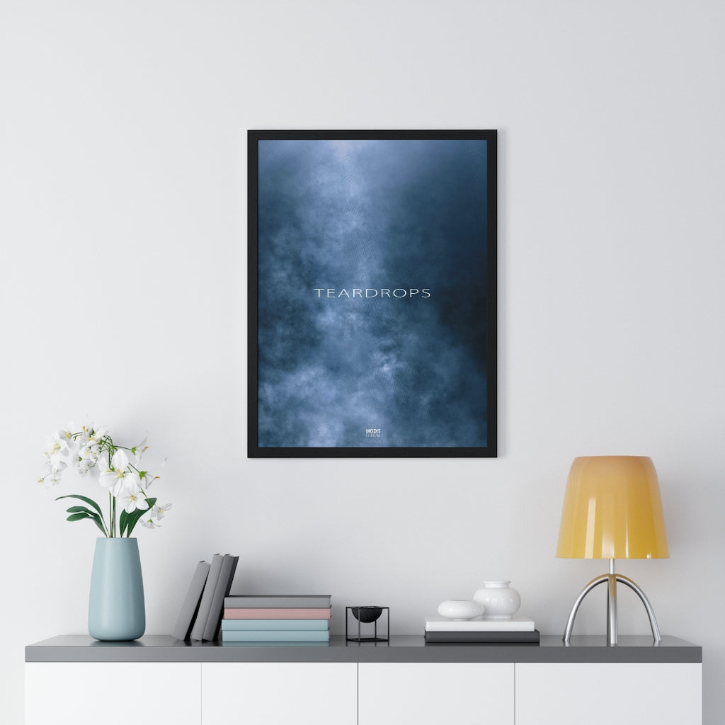 Teardrops - 18″ × 24″ Premium Framed Vertical Poster