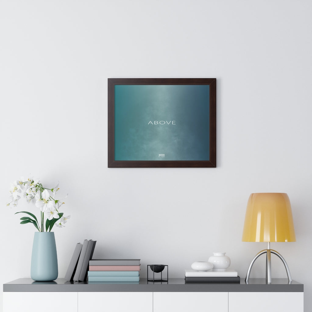 Poster Framed Horizontal 20“ x 16“ - Design Above