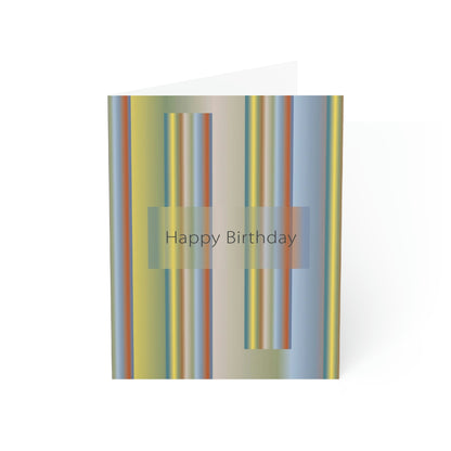 Folded Greeting Cards Vertical (1, 10, 30, and 50pcs) Happy Birthday - Design No.200
