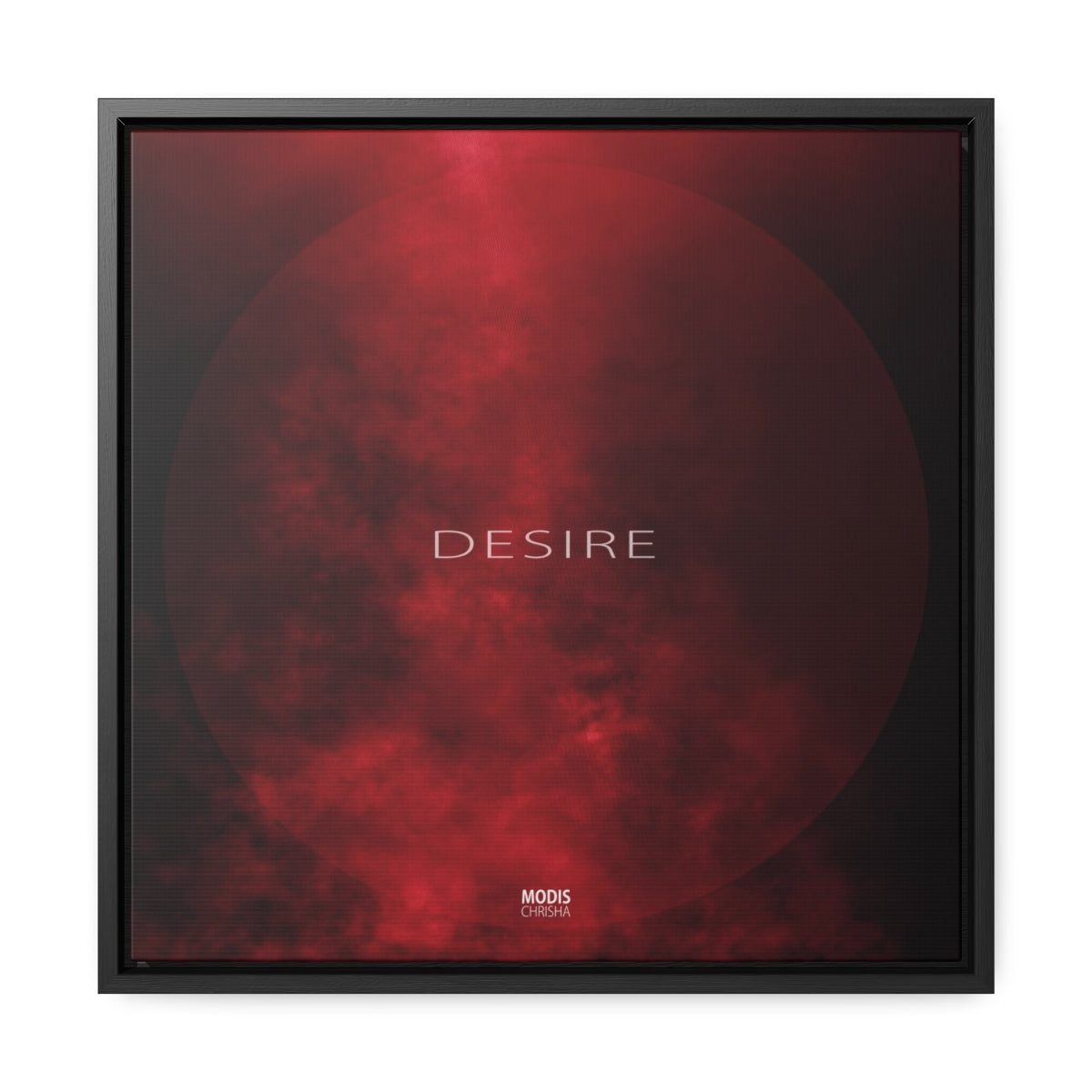 Desire - Square Framed Gallery Wrap Canvas, 16" x 16"